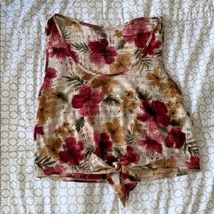 🍉mezzanine flower crop top